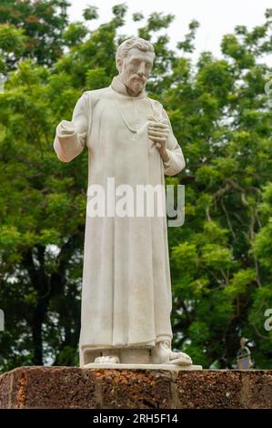 Statue von St.. Francis Xavier, Kirche St. Paul, Malakka, Malaysia Stockfoto