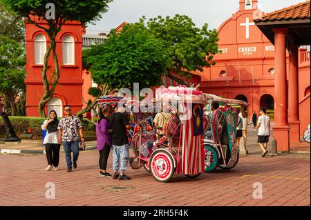 Die Stadhuys auf dem niederländischen Platz, Malakka, Malaysia Stockfoto