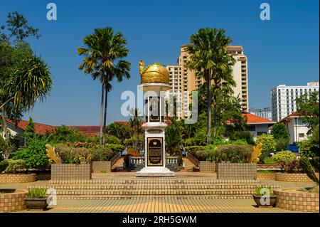 Botanische Gärten des Melaka Sultanate Palace Museum, Malacca, Malaysia Stockfoto