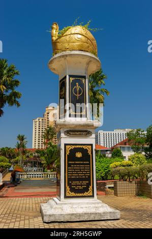 Botanische Gärten des Melaka Sultanate Palace Museum, Malacca, Malaysia Stockfoto