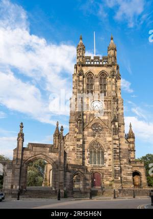 Die gelistete St. Mary's Church in Stockport, England, Großbritannien Stockfoto