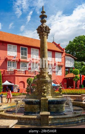 Der Queen Victoria Memorial Fountain, Dutch Square, Malakka, Malaysia Stockfoto