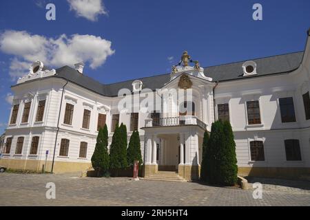 Barocker Bischofspalast, Bischofspalast, Erzbischofspalast, auf dem Dreifaltigkeitsplatz, Burgviertel, Veszprem, Ungarn Stockfoto