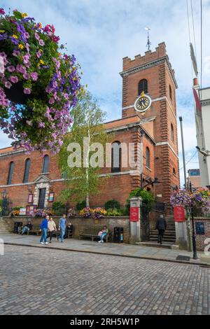 Holy Trinity Church in der Guildford High Street, erbaut in den frühen 1760er Jahren, Surrey, England, Großbritannien Stockfoto