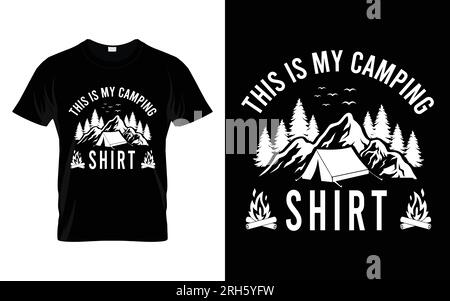Das ist mein Campingshirt, das ist das Design meines lustigen Camping-T-Shirts Stock Vektor