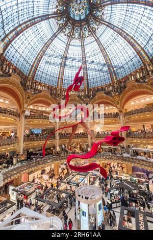 Hauptgeschäft der Galeries Lafayette in Paris Stockfoto