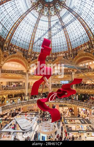 Hauptgeschäft der Galeries Lafayette in Paris Stockfoto