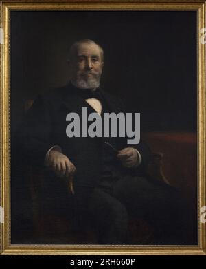 Emile Loubet (1838-1929). Präsident der Französischen Republik während der Dritten Republik. Porträt von Albert Lambert (1854-?), 1905, nach einem Gemälde von Fernand Cormon (1845-1924) aus dem Musée Orsay, Paris. National Art Gallery Sofia, Bulgarien. Stockfoto