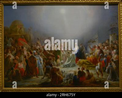 Domingos Antonio de Sequeira (1768-1837). Portugiesischer Maler. "Die Anbetung der Könige", 1828. Öl auf Leinwand (100 x 140 cm). Nationalmuseum für antike Kunst. Lissabon, Portugal. Stockfoto