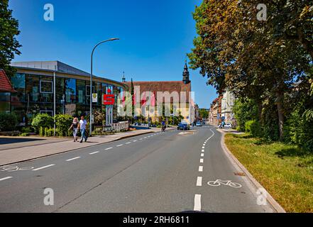 FORCHHEIM, DEUTSCHLAND - CA. AUGUST 2021: Das Stadtbild von Forchheim, Bayern, Deutschland Stockfoto