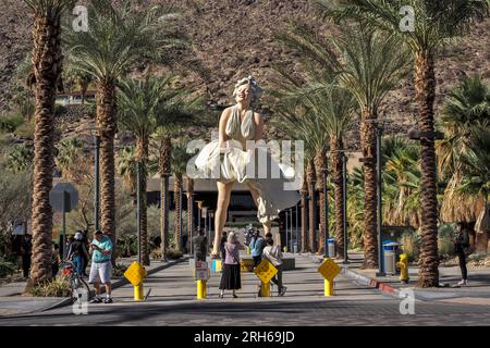 Monroe, eine 26 m (7,9 m) hohe Giant Marilyn Monroe Statue (die „Forever Marilyn“), war eine der berühmtesten Schauspielerinnen und Models des 20. Jahrhunderts, Stockfoto