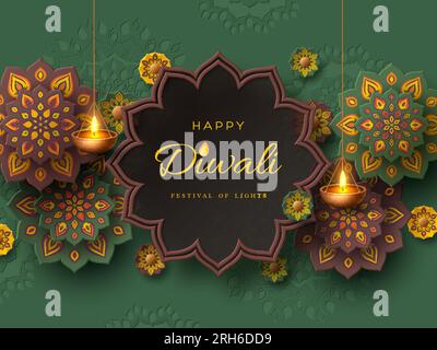 Design des Diwali-Festivals Stock Vektor