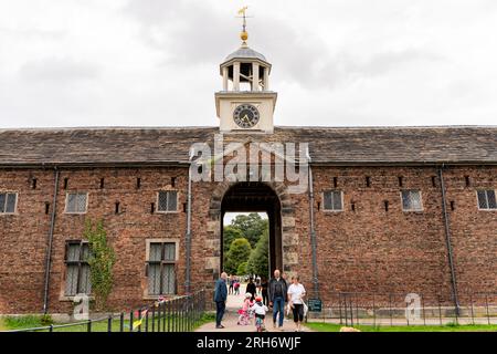 Dunham-massey-Ställe und Hof Stockfoto