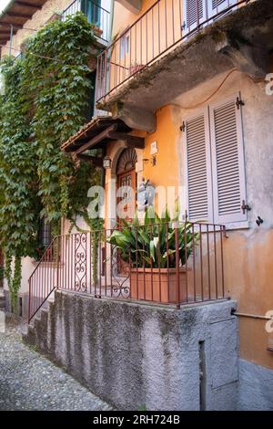 Herrlicher Blick auf den lago di como Stockfoto