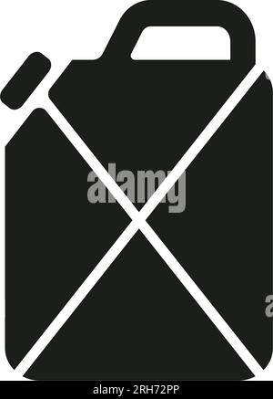Kanister mit Benzin einfaches Symbol Stock Vektor