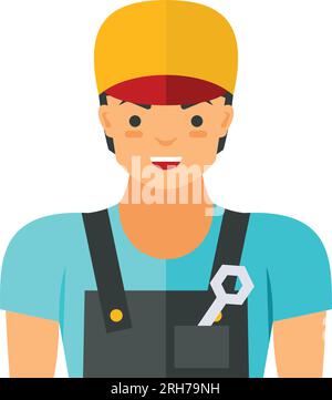 Klempner in Uniform Vektorsymbol Stock Vektor