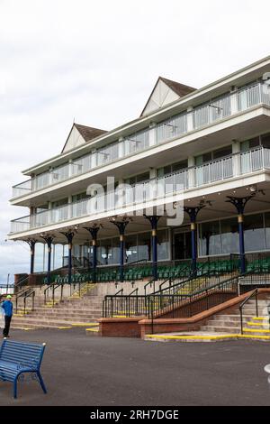 Ayr Rennbahn Haupttribüne Stockfoto