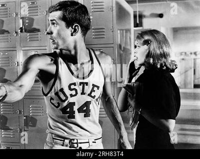 Anthony Perkins, Jane Fonda, am Set des Films, „Tall Story“, Warner Bros., 1960 Stockfoto