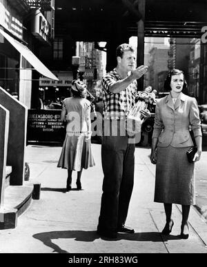 Dan Dailey, Constance Smith, Drehort des Films "Taxi", 20. Century-Fox, 1953 Stockfoto