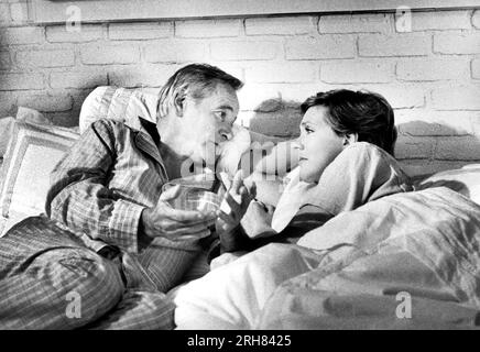 Jack Lemmon, Julie Andrews, am Set des Films „That's Life!“, Columbia Pictures, 1986 Stockfoto