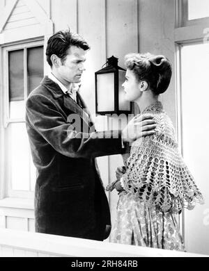 Don Murray, Patricia Owens, Drehort des Films "Diese Tausend Hügel", 20. Century-Fox, 1959 Stockfoto