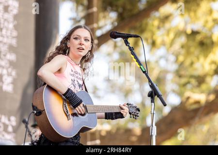 San Francisco, USA. 13. Aug. 2023. Holly Humberstone während des Outside Lands Music Festivals am 13. August 2023 in San Francsico, Kalifornien (Foto: Daniel DeSlover/Sipa USA) Guthaben: SIPA USA/Alamy Live News Stockfoto