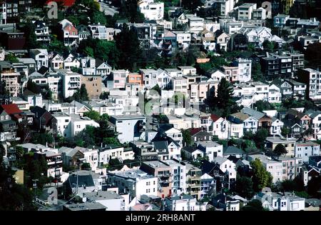 Die Distrikte Inner Richmond und Lone Mountain, San Francisco, Kalifornien, USA Stockfoto