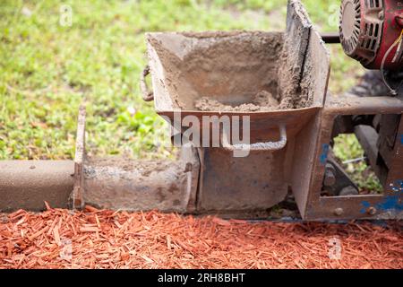 Eine Grenze für einen Garten Stockfoto