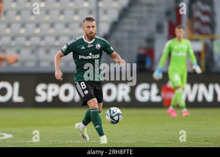 Krakau, Polen. 13. Aug. 2023. Rafal Augustyniak von Legia Warszawa während des Fußballspiels der polnischen PKO Ekstraklasa League 2023/2024 zwischen Puszcza Niepolomice und Legia Warszawa im Cracovia Stadium. Endstand: Puszcza Niepolomice 1:1 Legia Warszawa. (Foto: Grzegorz Wajda/SOPA Images/Sipa USA) Guthaben: SIPA USA/Alamy Live News Stockfoto