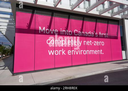 Main Alley Collaborative Campus netto-Zero Arbeitsumgebung neben dem Mount Pleasant Industrial Area in Vancouver, BC, Kanada Stockfoto