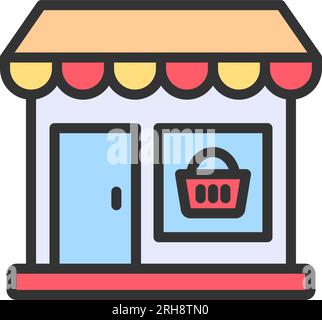 Bild Des Supermarkt-Symbols. Stock Vektor