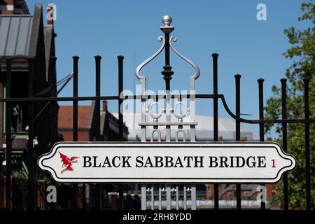 Black Sabbath Bridge, Broad Street, Birmingham, West Midlands, England, UK Stockfoto