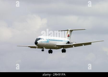 Royal Air Force of Oman BAC 1-11 Model 485GD auf der RAF Fairford im Jahr 2009. Omani British Aircraft Corporation BAC One Eleven Transport Jet Flugzeug Stockfoto