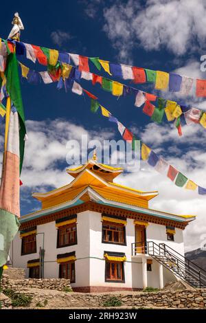 Indien, Ladakh, Sanskar, Padum Khar, Altstadt, neu erbauter Palast Stockfoto