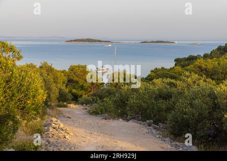 Insel Kaprije, Adria in Kroatien Stockfoto