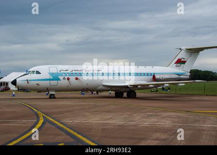 Royal Air Force of Oman BAC 1-11 Model 485GD auf der RAF Fairford im Jahr 2008. Omani British Aircraft Corporation BAC One Eleven Transport Jet Flugzeug Stockfoto