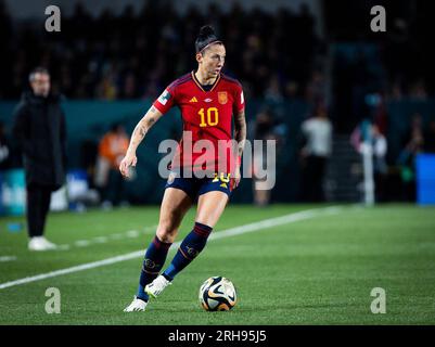 Auckland, Neuseeland. 15. Aug. 2023. FRAUENWELTMEISTERSCHAFT SPANIEN-SCHWEDEN Spaniens Alba Redondo während des Halbfinals der FIFA Frauenweltmeisterschaft zwischen Spanien und Schweden im Eden Park in Auckland, Neuseeland, am 15. August 2023. Kredit: CORDON PRESS/Alamy Live News Kredit: CORDON PRESS/Alamy Live News Stockfoto