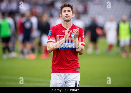 Aarhus, Dänemark. 13., 2023. August. Mark Brink von Silkeborg, gesehen nach dem 3F. Superliga-Spiel zwischen Aarhus GF und Silkeborg im Ceres Park in Aarhus. (Foto: Gonzales Photo - Morten Kjaer). Stockfoto