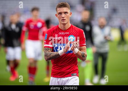 Aarhus, Dänemark. 13., 2023. August. Oliver Sonne von Silkeborg, gesehen nach dem 3F. Superliga-Spiel zwischen Aarhus GF und Silkeborg im Ceres Park in Aarhus. (Foto: Gonzales Photo - Morten Kjaer). Stockfoto