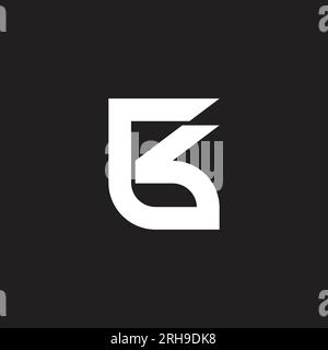 Logo-Vektor für Einzelbilder mit Buchstaben Stock Vektor