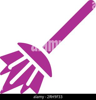 Halloween Besen Vektor-Clip-Art-Symbol Stock Vektor