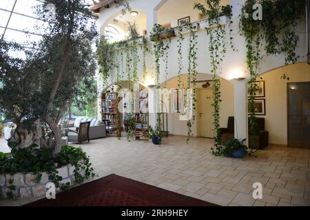 Amirey Hagalil Boutique Spa Hotel in den Bergen von Galiläa in Nordisrael. Stockfoto