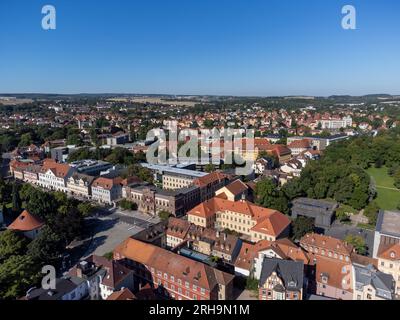 Blick von oben auf weimar, ostdeutschland Stockfoto