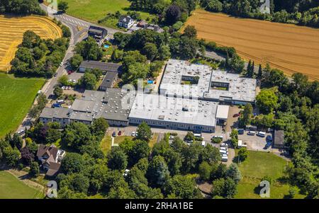 Luftaufnahme, AWO-Zentrum, Arbeiterwohlfahrt-Unterbezirk Ennepe-Ruhr, Asbeck, Gevelsberg, Ruhrgebiet, Nordrhein-Westfalen, Deutschland, DE, Europa, Antenne Stockfoto