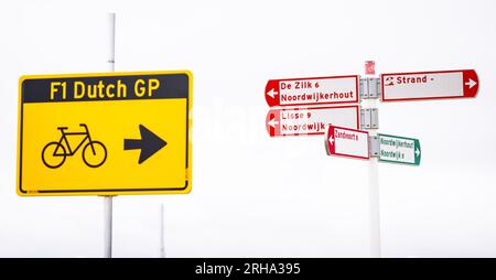 ZANDVOORT - Vorzeichen für die Formel 1 im Vorfeld des Grand Prix in Zandvoort. ANP FREEK VAN DEN BERGH niederlande raus - belgien raus Stockfoto