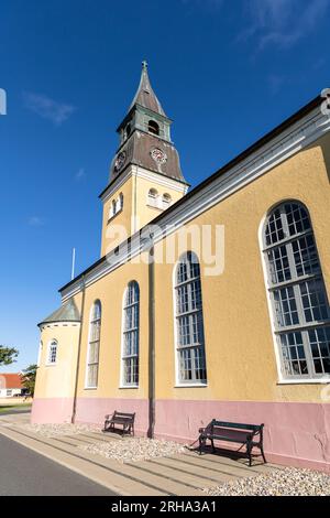 Skagen Church befindet sich im historischen Stadtzentrum von Skagen, Dänemark. Stockfoto