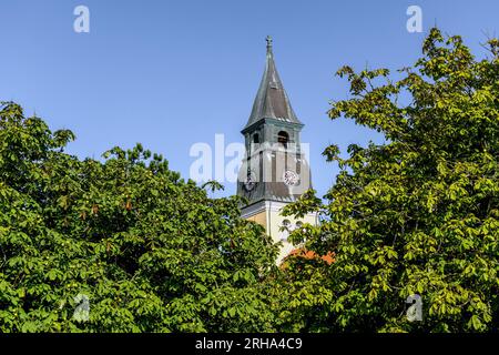 Skagen Church befindet sich im historischen Stadtzentrum von Skagen, Dänemark. Stockfoto