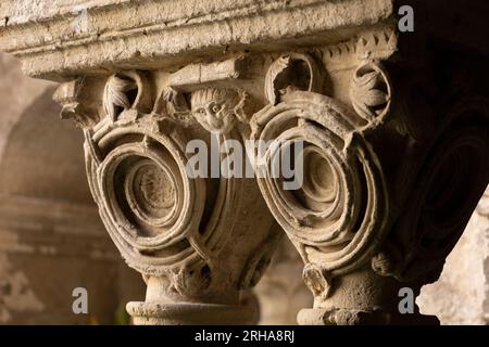 Architektonische Details des Klosters im Kloster Saint Paul de Mausole (Saint-Paul Asylum), wo der Künstler Vincent Van Gogh ein Jahr lang blieb Stockfoto