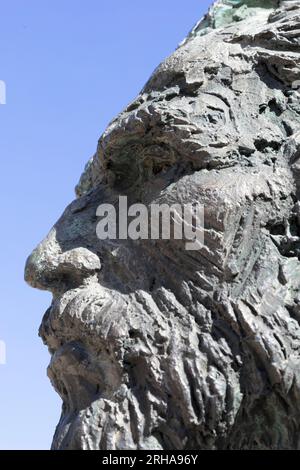 Statue von Van Gogh von Gabriel Sterk im Saint-Paul Asylum in Saint-Rémy-de-Provence, Frankreich Stockfoto