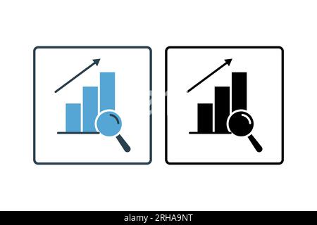 Symbol "Suchmaschinenoptimierung". Symbol für Suchmaschinenoptimierung. Geeignet für Website-Design, App, Benutzeroberflächen. Solider Symbolstil. Smp Stock Vektor